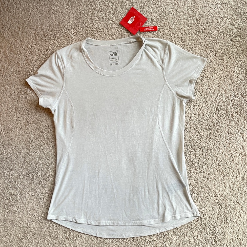 The North Face Light Gray Standard Fit Veritas Short Sleeve Tee Top Size Medium